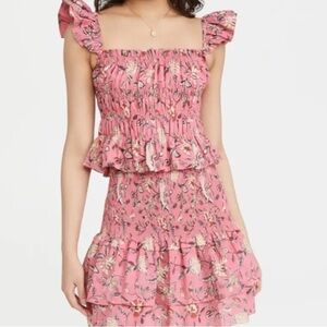 CHARINA SARTE Victoria Top In Pink Batik